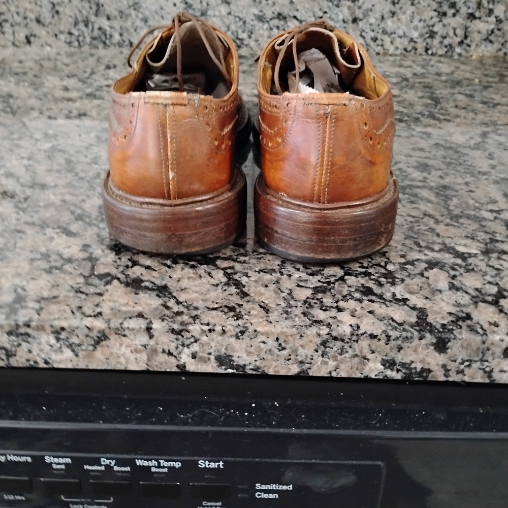 Vintage Trickers Brown Leather Men's Brogue Shoes - Picture 6 of 13